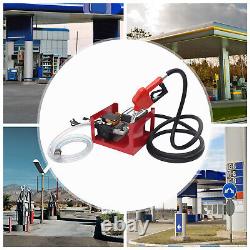 110V 60L/Min Electric Fuel Transfer Pump With Nozzle Meter For Oil Fuel Diesel