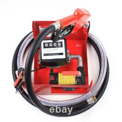 45L Electric Fuel Transfer Pump 12V DC Big Flow Rate With Automatic Nozzle 175w