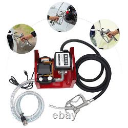 60 l/min Electric Oil Fuel Diesel Transfer Pump with Meter Hose + Manual Nozzle