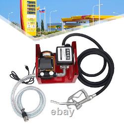 Diesel Fuel Oil Pump Dispenser Fuel Transfer Pump Station+Manual Nozzle 60L/Min