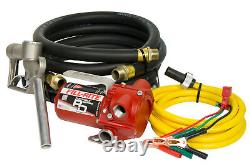 Fill-Rite RD812NH 12V 8 GPM Portable Fuel Pump withHoses, Nozzle, & Power Cable