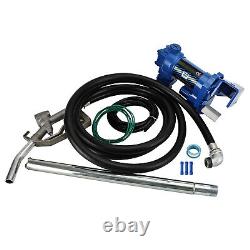 Fuel Transfer Pump 12 Volt 20 GPM For Diesel Gas Gasoline Kerosene Blue T5