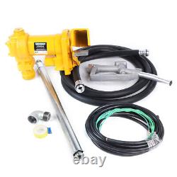 Fuel Transfer Pump with Hose & Manual Nozzle 20 GPM 12 Volt DC Motor Petrol Pump